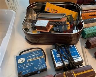 Vintage model train parts