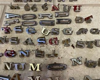 Vintage Ford & Mustang letters
