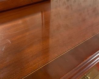 Inlaid top of dresser