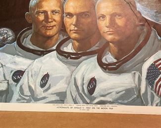 Apollo 11 astronauts print