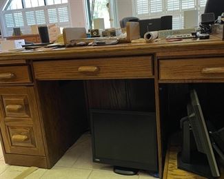 Oak office desk