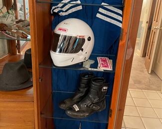 Racing suit & helmet