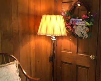 Brass floor lamp
