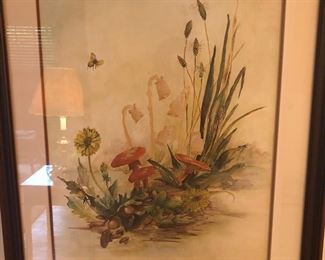 Virginia skipper, watercolor