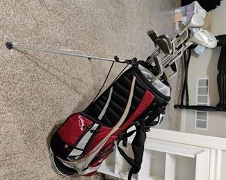 Calloway Golf bag w/ Taylor Made and other clubs - $45