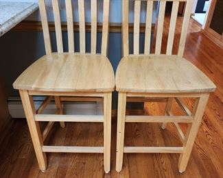 3 Oak Chairs Available