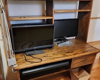 Computer Monitor  and Desk