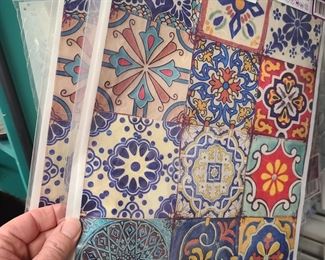 decoupage paper Belles Whistles colorful tiles