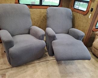 recliner pair of with slipcover