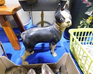 Cast Iron Hubley dog door stop