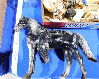 Metal horse figure