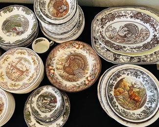 Johnson brothers
Beautiful china
Brown and white china
Thanksgiving dishes