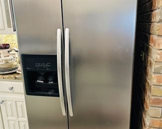 Kitchen aid stainless side by side