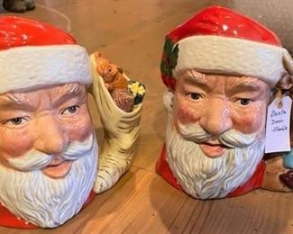 Royal Doulton Santa Toby mugs