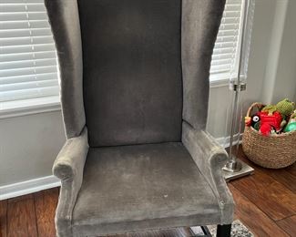 French Wingback Chairs (Black) from Restoration Hardware