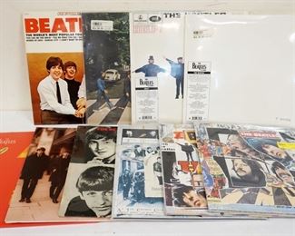 1019 LARGE LOT OF BEATLES ALBUMS INCLUDES CONTEMPORARY RE ISSUES, NEW RELEASES, MANY OF WHICH ARE SEALED, INCLUDES ANTHOLOGY 1-3, THE WHITE ALBUM, HELP!, ABBEY ROAD REMASTER, BEATLES 1, THE BEATLES LIVE AT BBC, BEATLES VI & THE EARLY YEARS