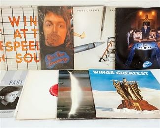 1021 LOT OF PAUL MCCARTNEY/PAUL MCCARTNEY & WINGS VINYL ALBMUS INCLUDES WINGS AT THE SPEED OF SOUND, BACK TO THE EGG, PIPES OF PEACE, RED ROSE SPEEDWAY, WINGS GREATEST HITS, WINGS OVER AMERICA, ETC
