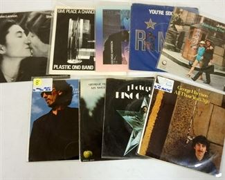 1030 LOT OF 45 RPMS INCLUDES GEORGE HARRISON, RINGO STARR & JOHN LENNON, JOHN LENNON STARTING OVER IS COVER ONLY