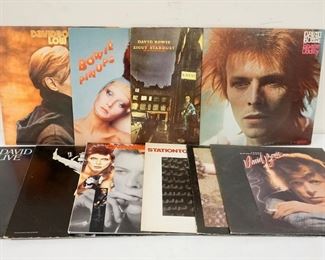 1034 LOT OF 10 DAVID BOWIE VINYL ABUMS INCLUDES LOW, SPACE ODDITY, ZIGGY STARDUST, PINUPS, YOUNG AMERICANS, HUNKY DOREY, STATION TO STATION, THE MAN WHO SOLD THE WORLD, DAVID BOWIE LIVE & CHANGES