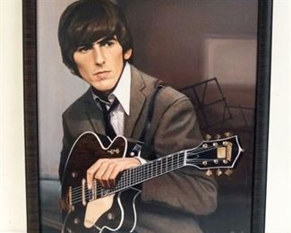 1056 GEORGE HARRISON, ERIC CASH PRINT, APPROXIMATELY 33 IN X 39 IN NO. 13/64