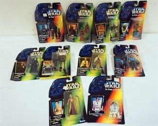 1063 STAR WARS KENNER FIGURES, 1997, LOT OF 10 UNOPENED