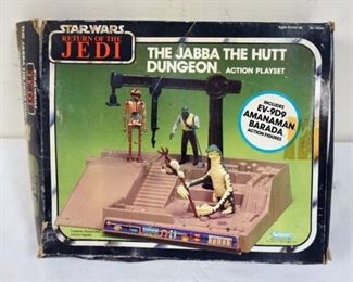 1070 STAR WARS 1984 JABBA THE HUTT DUNGEON, BOX WORN AS FOUND
