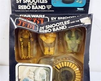 1073 STAR WARS SY SNOOTLES AND THE REBO BAND ACTION FIGURES, KENNER 1983