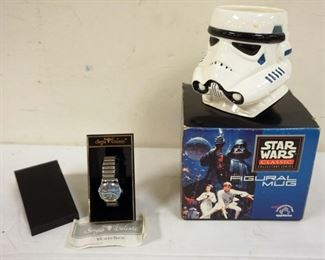 1077 STAR WARS MUG AND SERGIO VALENTE WATCH