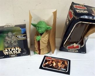 1078 STAR WARS YODAS, KENNER 1980 AND 1997