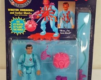 1108 THE REAL GHOST BUSTERS EGON SPENGLER AND BRAIN GHOST, KENNER 1986 SEALED