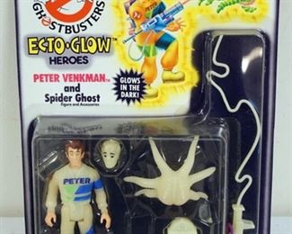 1109 THE REAL GHOST BUSTERS WINSTON ZEDDMORE AND SUCKER GHOST, KENNER 1986 SEALED