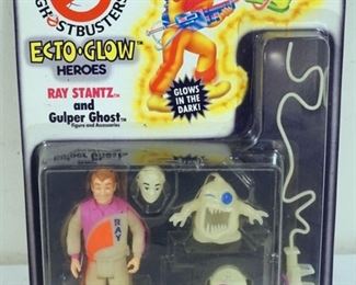 1110 THE REAL GHOST BUSTERS PETER VENKMAN AND SPIDER GHOST, KENNER 1986 SEALED