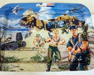 1156 G I JOE TV TRAY, HASBRO 1987, SOME DENTS