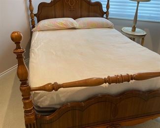 Exceptionally nice wooden double bed
