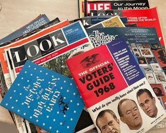 Vintage magazines from the 1960's