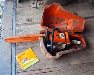 Stihl Gas Powered Chainsaw With 16" Bar, Model 026, Includes Carrying Case