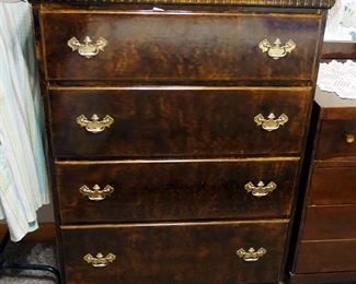 Vintage 4-Drawer Chest Of Drawers, 42" x 29" x17.5"