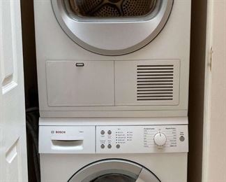 BOSCH Stackable Washing Machine And Dryer