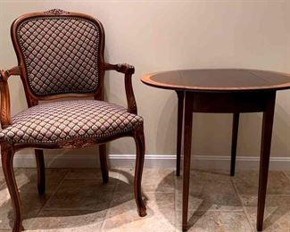 Chair And Inlaid Table