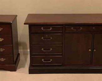 Credenza And File Cabinet