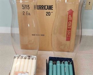 Inch Hurricane Shades With Candles
