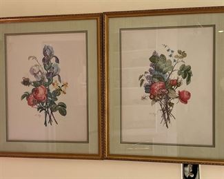 J. L. Prevost Floral Botanical Prints