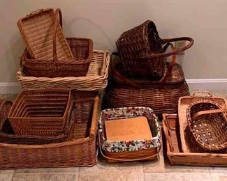 Longaberger And Other Wicker Baskets