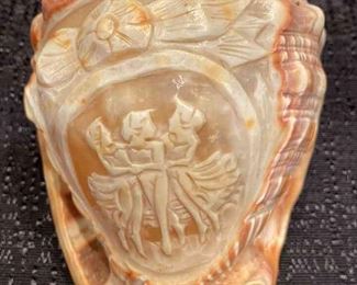 Three Graces Hand Carved Conch Shell