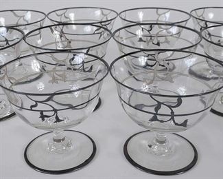 Vintage Dessert Coupe Glasses
