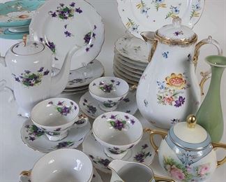 Vintage Tableware Featuring Sweet Violet Tea Set