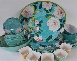 World Market Malimine Patio Tableware Setting For Eight