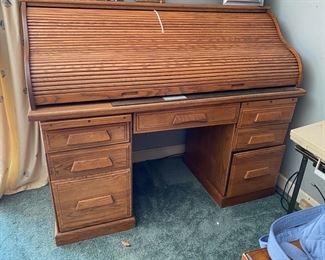 Antique Roll Top Desk