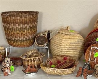 Native American Pottery, Figurines and Baskets