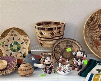 Native American Pottery, Figurines and Baskets